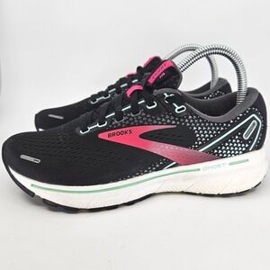 Brooks Ghost 14 Running Shoes Women's Sz 6.5 Black Lightweight Athletic Sneakers